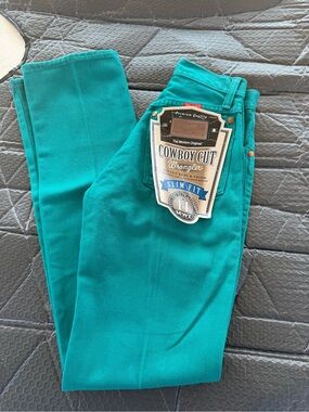 Vintage Wrangler Cowboy Cut 14MWZ Turquoise Jeans NWT 1x34
